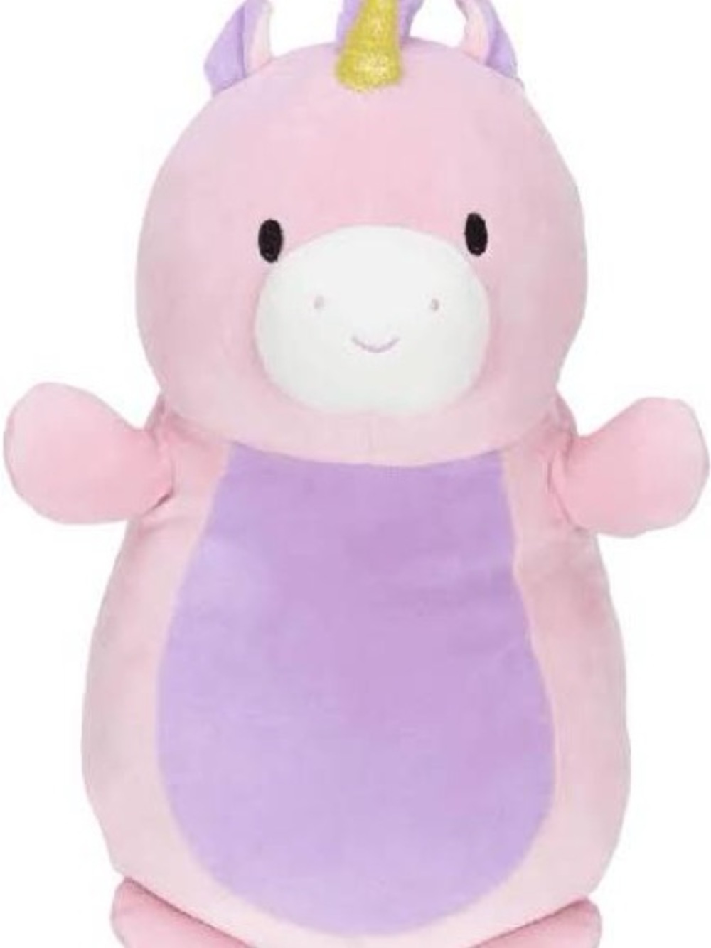 Squishmallows Purple and Pink Unicorn with Gold Horn